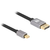 DeLOCK Cable Mini DisplayPort > DisplayPort 1.4, 8K con HDR negro/Gris