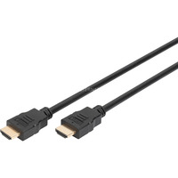 Digitus Cable HDMI de alta velocidad con Ethernet, tipo A negro