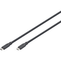 Digitus Cable de conexión de silicona USB 3.2 Gen 1 USB-C > USB-C negro