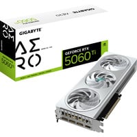 GIGABYTE GeForce RTX 5060 Ti AERO OC 16G Tarjeta Gráfica – 16 GB GDDR7, 128 bits, PCI-E 5.0, 2647MHz Frecuencia del núcleo, 3 x DisplayPort, 1 x HDMI, GV-N506TAERO OC-16GD 128 bits, PCI-E 5.0, 2647MHz Frecuencia del núcleo, 3 x DisplayPort, 1 x HDMI, GV-N506TAERO OC-16GD, GeForce RTX 5060 Ti, 16 GB, GDDR7, 128 bit, 7680 x 4320 Pixeles, PCI Express x16 5.0
