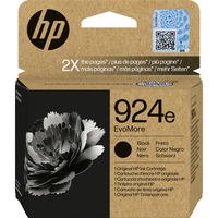 HP Cartucho de Tinta Original EvoMore 924e negra Alto rendimiento (XL), Negro, 1 pieza(s), 1000 páginas, Pack individual