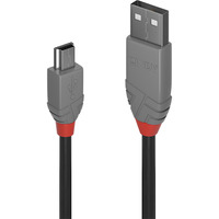 Lindy Cable USB 2.0 Tipo A a Mini-B, Anthra Line gris