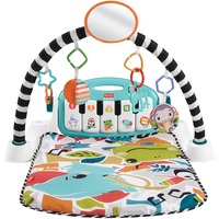 Mattel Kick & Play Multicolor Manta de juegos para bebés, Gimnasio de actividades/Alfombra Manta de juegos para bebés, Barra de juguetes, Multicolor