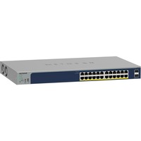 Netgear GS724TP Gestionado L2/L3/L4 Gigabit Ethernet (10/100/1000) Energía sobre Ethernet (PoE) Azul, Interruptor/Conmutador azul, Gestionado, L2/L3/L4, Gigabit Ethernet (10/100/1000), Bidireccional completo (Full duplex), Energía sobre Ethernet (PoE), Montaje en rack