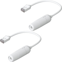 Ubiquiti Cable de extensión Easy Cable Cat.6a F/UTP, paquete de 2, Cable alargador blanco