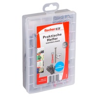 fischer Ayudantes prácticos Jardín y Casa, Pasador gris claro/Rojo