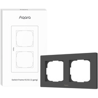 Aqara Marco de interruptor H2 EU (2-Gang), Bastidor de instalación gris