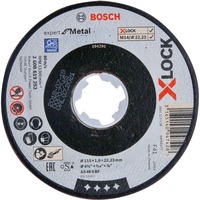 Bosch 2 608 619 252 accesorio para amoladora angular Corte del disco, Hoja Corte del disco, Metal no ferroso, Pipa, Perfil, Acero, 11,5 cm, Bosch, 2,22 cm, 1,6 mm