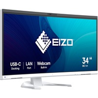 EIZO FlexScan EV3450XC-WT LED display 86,6 cm (34.1") 3440 x 1440 Pixeles UltraWide Quad HD Blanco, Monitor LED blanco, 86,6 cm (34.1"), 3440 x 1440 Pixeles, UltraWide Quad HD, LED, 5 ms, Blanco
