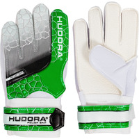 HUDORA Guantes de portero para niños, verde, Talla M verde/blanco