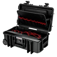 KNIPEX Maletín de herramientas "Robust26 Move" 00 21 33 LE, Caja de herramientas negro
