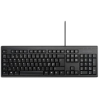 Kensington Teclado de tamaño completo con cable KB100 EQ negro, Completo (100%), Alámbrico, USB, Interruptor de membrana, QWERTY, Negro