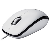 Logitech M100, Ratón blanco/Gris