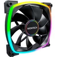 Montech RX140 PWM 140x140x25, Ventilador negro