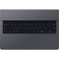 Samsung Teclado Pro, Funda protectora gris, QWERTZ, Alemán, Touchpad, Samsung, Galaxy Tab S11 Ultra, Gris