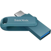 SanDisk Ultra Dual Drive Go 128 GB, Lápiz USB azul verdoso