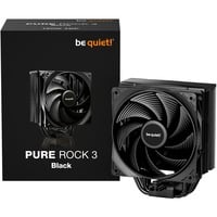be quiet! Pure Rock 3 Black Procesador Refrigerador de aire 12 cm Negro 1 pieza(s), Disipador de CPU negro, Refrigerador de aire, 12 cm, 2000 RPM, 101,2 m³/h, Negro