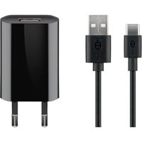 goobay Set de carga USB-C 5 Watt, Cargador negro