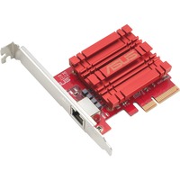 ASUS XG-C100C V3 Interno Ethernet 10000 Mbit/s, Adaptador de red Interno, Alámbrico, PCI Express, Ethernet, 10000 Mbit/s, Rojo