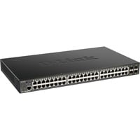 D-Link DGS-1250-52XMP Gestionado L3 Energía sobre Ethernet (PoE) Negro, Interruptor/Conmutador Gestionado, L3, Energía sobre Ethernet (PoE), Montaje en rack