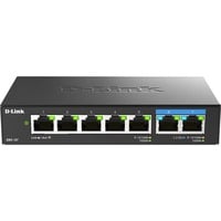 D-Link DMS-107/E switch No administrado Gigabit Ethernet (10/100/1000) Negro, Interruptor/Conmutador No administrado, Gigabit Ethernet (10/100/1000)