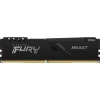 Kingston FURY FURY Beast 16GB 3600MT/s DDR4 CL18 DIMM Black, Memoria RAM negro, 16 GB, 1 x 16 GB, DDR4, 288-pin DIMM