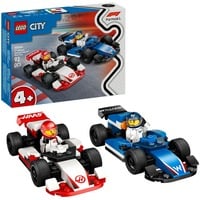 LEGO City Coches de F1® Williams Racing y Haas F1®, Juegos de construcción Juego de construcción, 4 año(s), Plástico, 92 pieza(s), 199 g