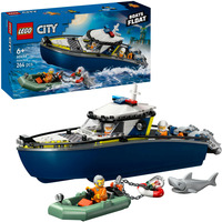 LEGO Persecución en Barco de Policía, Juegos de construcción Juego de construcción, 6 año(s), Plástico, 264 pieza(s), 621 g