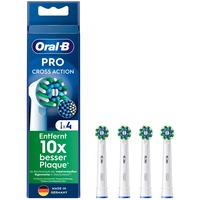Procter & Gamble CrossAction 4 pieza(s) Blanco, Cabezal de cepillo blanco, 4 pieza(s), Blanco, 3 mes(es), Oral-B, 221 mm, 62 mm