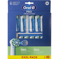 Procter & Gamble Oral-B Pro Cross Action Recambios Cepillo 10 unidades, Cabezal de cepillo blanco