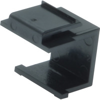 Digitus Tapón ciego para panel de parche modular, Tapa protectora negro