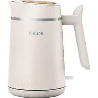 Philips Eco Conscious Edition HD9365/10 Hervidora 5000 Series, Hervidor de agua blanco (mate), 1,7 L, 2200 W, Plástico, Indicador de nivel de agua, Sin cables, Filtrado