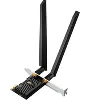 TP-Link Archer TXE72E Interno WLAN / Bluetooth 2402 Mbit/s, Adaptador Wi-Fi Interno, Alámbrico, PCI Express, WLAN / Bluetooth, 2402 Mbit/s, Negro