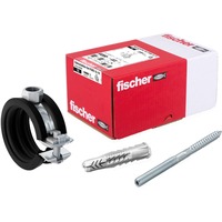 fischer Juego de abrazaderas para tubos FGRS 15-19, con tacos, Brida 