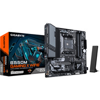 GIGABYTE B550M GAMING X WIFI6 Placa base - Procesadores AMD Ryzen 5000, VRM de 5+3 fases, hasta 3200 MHz DDR4, 1x M.2 PCIe 4.0 + 1x M.2 PCIe 3.0, Wi-Fi 6, LAN 1 GbE, USB 3.2 Gen 1 negro/Gris, VRM de 5+3 fases, hasta 3200 MHz DDR4, 1x M.2 PCIe 4.0 + 1x M.2 PCIe 3.0, Wi-Fi 6, LAN 1 GbE, USB 3.2 Gen 1, AMD, Zócalo AM4, AMD Ryzen 3000 Series, AMD Ryzen 4000 Series, AMD Ryzen 5000 Series, Zócalo AM4, DDR4-SDRAM, 128 GB