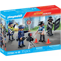 PLAYMOBIL Action Heroes Set de figuras Policía, Juegos de construcción 