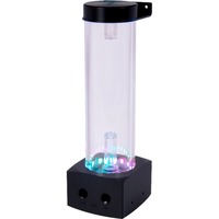 Alphacool Depósito de compensación Core 200 Aurora D5/VPP Acetal/Acrílico, Depósito de expansión negro