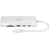 D-Link DUP-A01 hub de interfaz USB 3.2 Gen 1 (3.1 Gen 1) Type-C 10000 Mbit/s Blanco, Hub USB blanco, USB 3.2 Gen 1 (3.1 Gen 1) Type-C, RJ-45, USB 3.2 Gen 1 (3.1 Gen 1) Type-A, USB 3.2 Gen 1 (3.1 Gen 1) Type-C, MicroSD (TransFlash), SD, 10000 Mbit/s, 60 Hz, 3860 x 2160