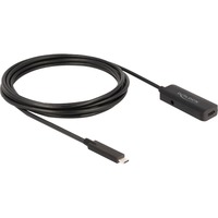 DeLOCK Cable de extensión activo USB 3.2 Gen 2, conector USB-C > toma USB-C, Cable alargador negro