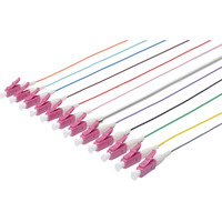 Digitus Pigtails LC Simplex OM4 de color sólido, Cable multicolor