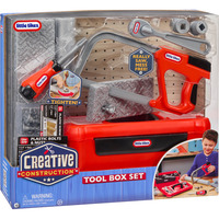 MGA Entertainment Little Tikes Creative Construction - Set Caja de Herramientas, Herramientas para niños 