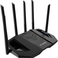 ASUS TUF Gaming BE6500 (TUF-BE6500) router inalámbrico 2.5 Gigabit Ethernet Doble banda (2,4 GHz / 5 GHz) Negro, Enrutador de malla negro, Wi-Fi 7 (802.11be), Doble banda (2,4 GHz / 5 GHz), Ethernet, Negro, Router de sobremesa