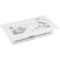 Alphacool Apex Distroplate, Distribuidor blanco/Transparente