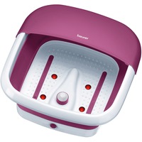 Beurer Baño de burbujas para pies FB 30, Baño para pies blanco/Frambuesa