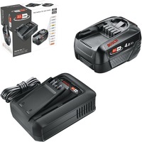Bosch Kit de inicio de batería 18V 1x 4,0Ah + cargador rápido AL 18V-44, Conjunto negro