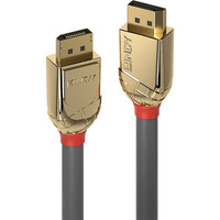 Lindy Cable DisplayPort 1.2, Gold Line gris