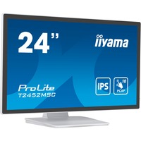 iiyama ProLite T2452MSC-W1 pantalla para PC 60,5 cm (23.8") 1920 x 1080 Pixeles Full HD LCD Pantalla táctil Multi-usuario Blanco, Monitor LED blanco/Negro, 60,5 cm (23.8"), 1920 x 1080 Pixeles, Full HD, LCD, 14 ms, Blanco