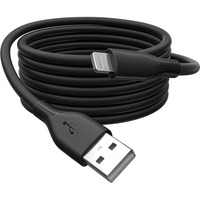 Digitus Cable de silicona USB 2.0 USB-A > Lightning, certificado MFI negro