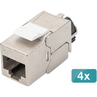 Digitus DN-93617-4, Módulo Keystone plateado