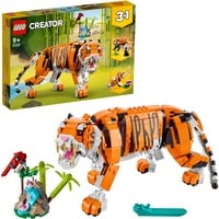 LEGO Creator 3-in-1 Tigre Majestuoso, Juegos de construcción Juego de construcción, 9 año(s), Plástico, 755 pieza(s), 865 g